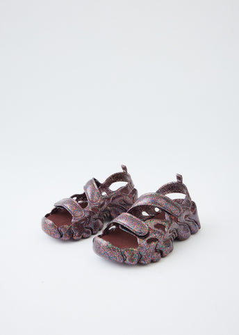 Collina Strada CS x Melissa Puff Sandals - Glitter Blue