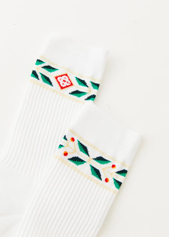 Laurel Ribbed Sport Socks