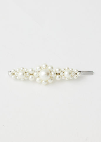 Large Flower Hair Clip Pearl