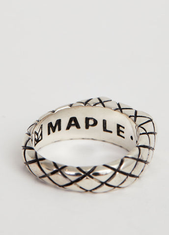 Quilted Signet Ring
