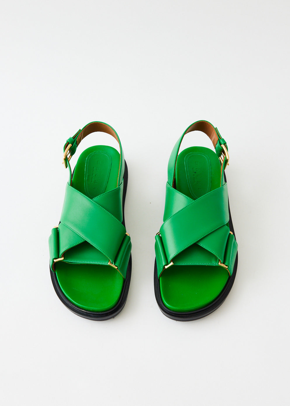 Marni green online sandals