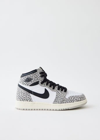 Children's Air Jordan 1 Retro High OG 'White Cement' Sneakers