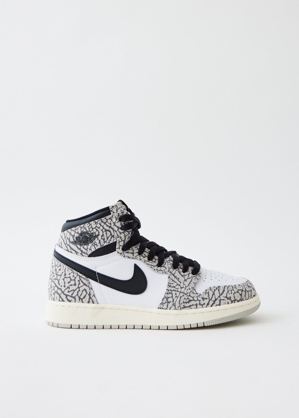 Children's Air Jordan 1 Retro High OG 'White Cement' Sneakers