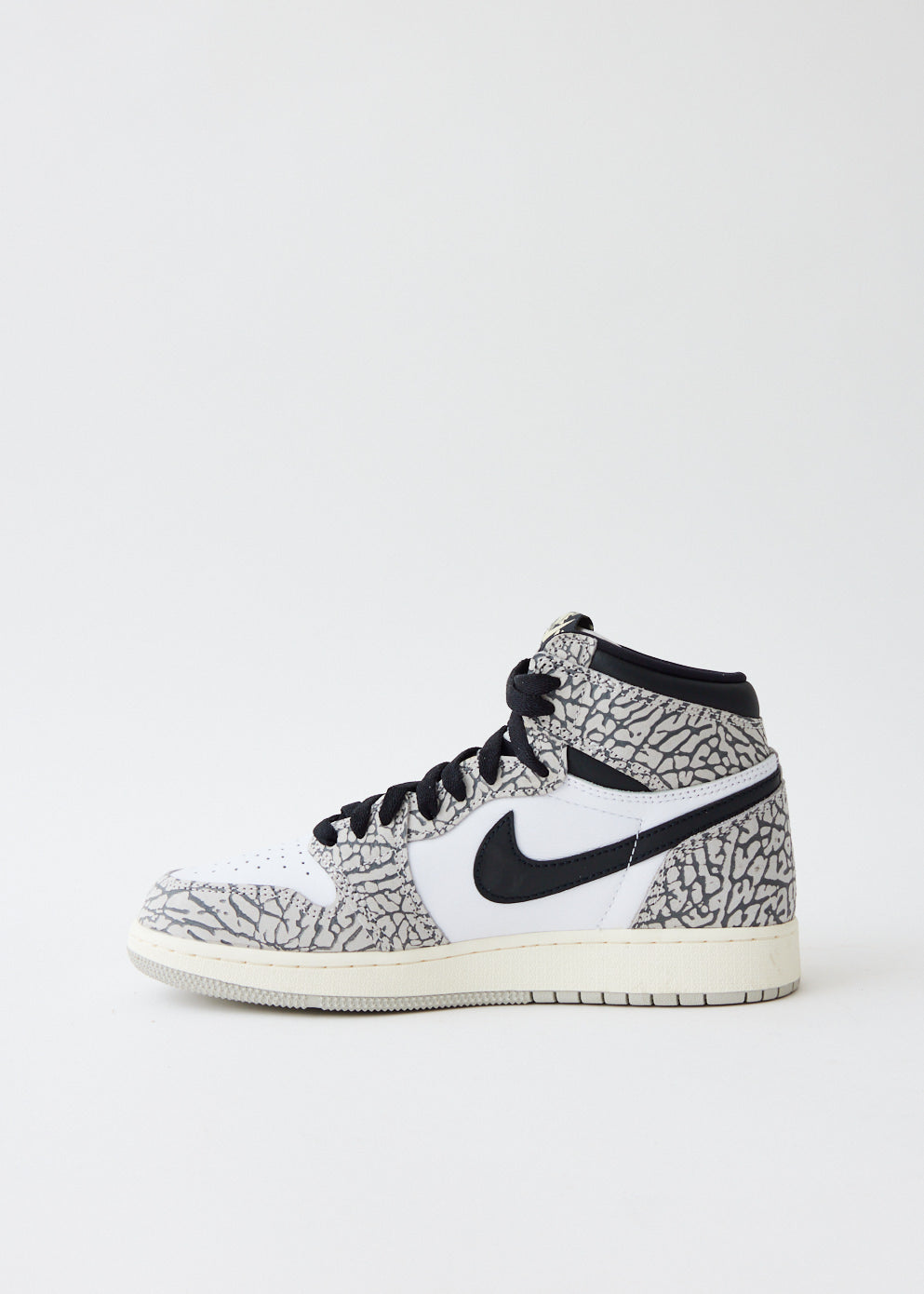 Children's Air Jordan 1 Retro High OG 'White Cement' Sneakers