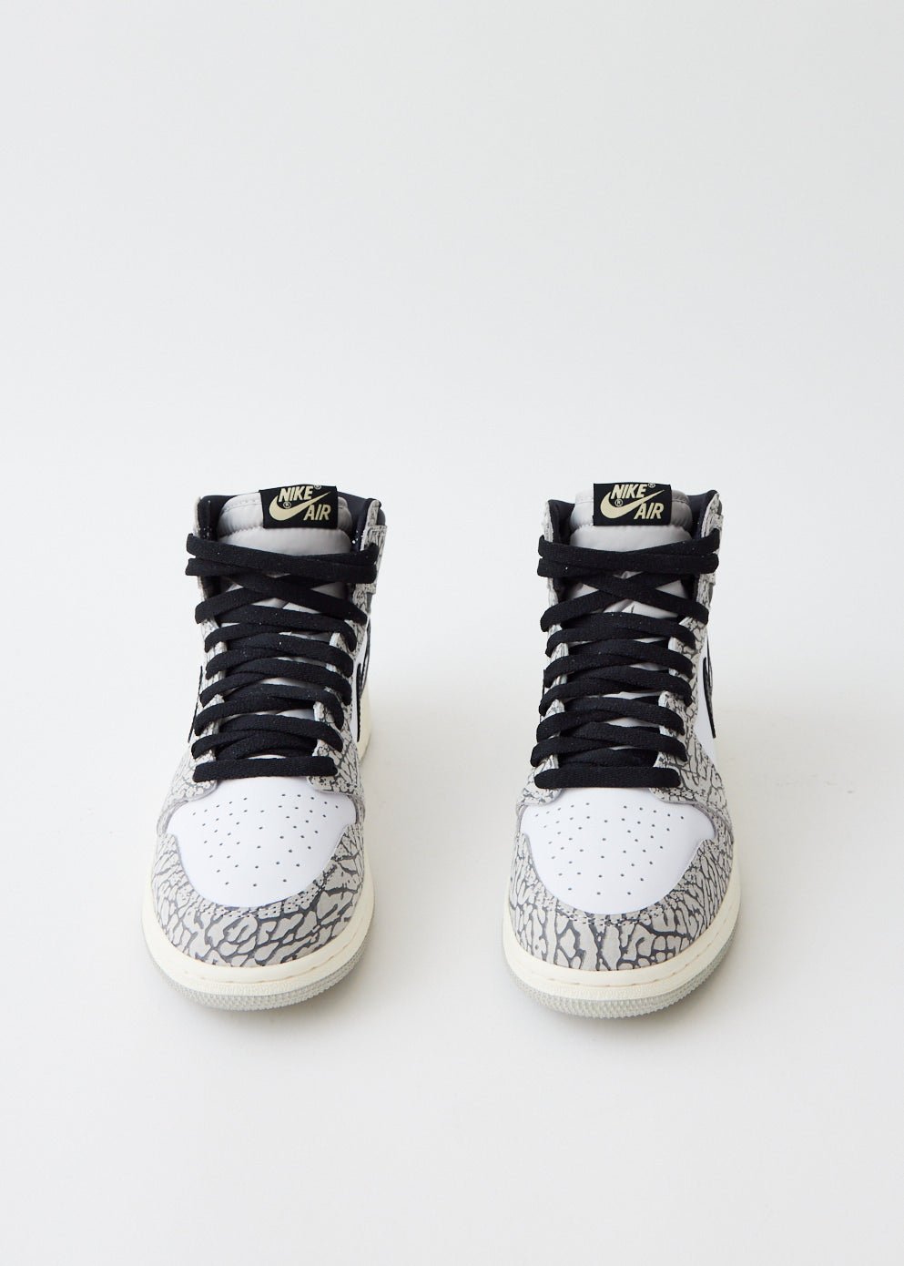 Children's Air Jordan 1 Retro High OG 'White Cement' Sneakers