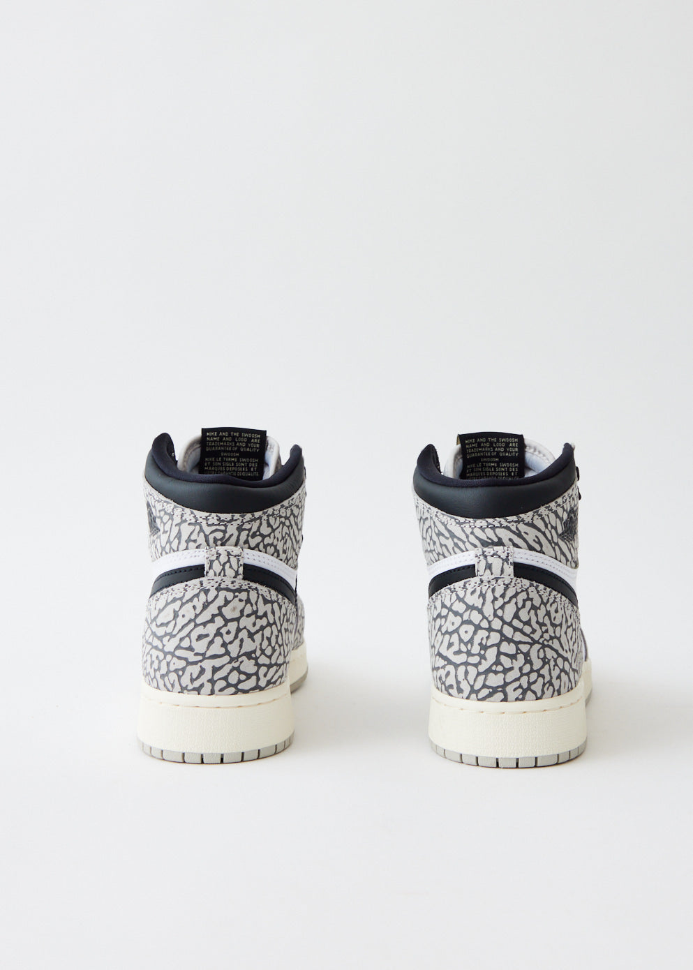 Children's Air Jordan 1 Retro High OG 'White Cement' Sneakers