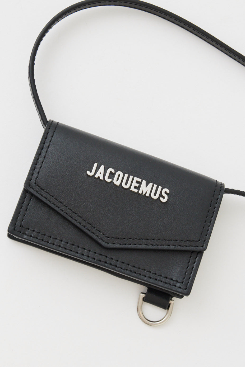 Jacquemus Men's Le Porte Azur Leather Envelope Card Holder