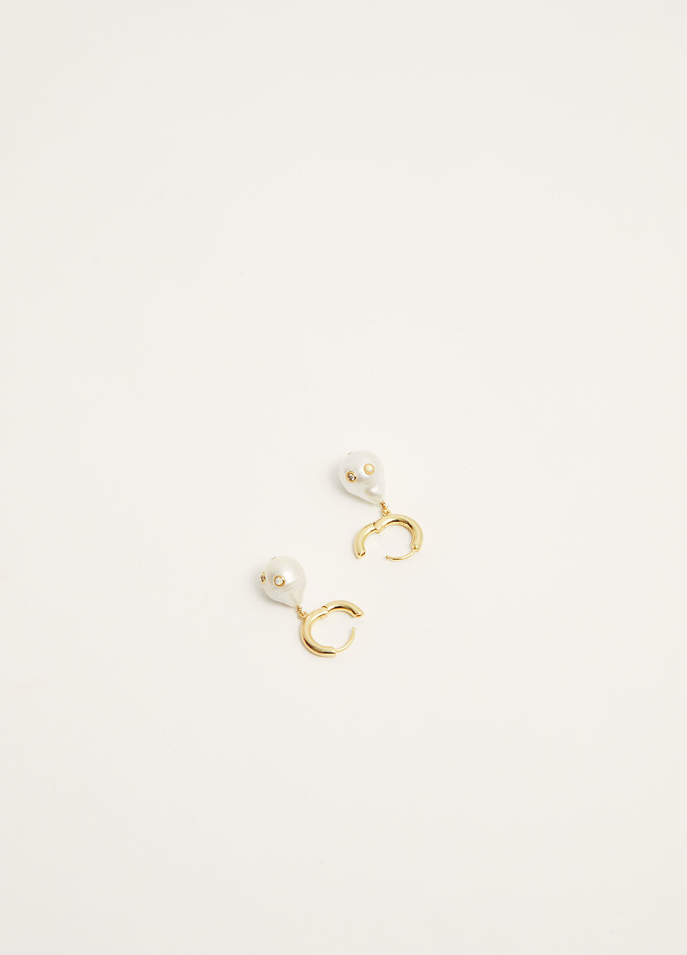 Gertrude Pearl Hoop Earrings