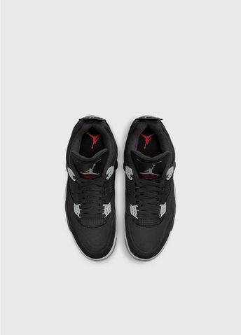 Air Jordan 4 'Black and Light Steel' Sneakers