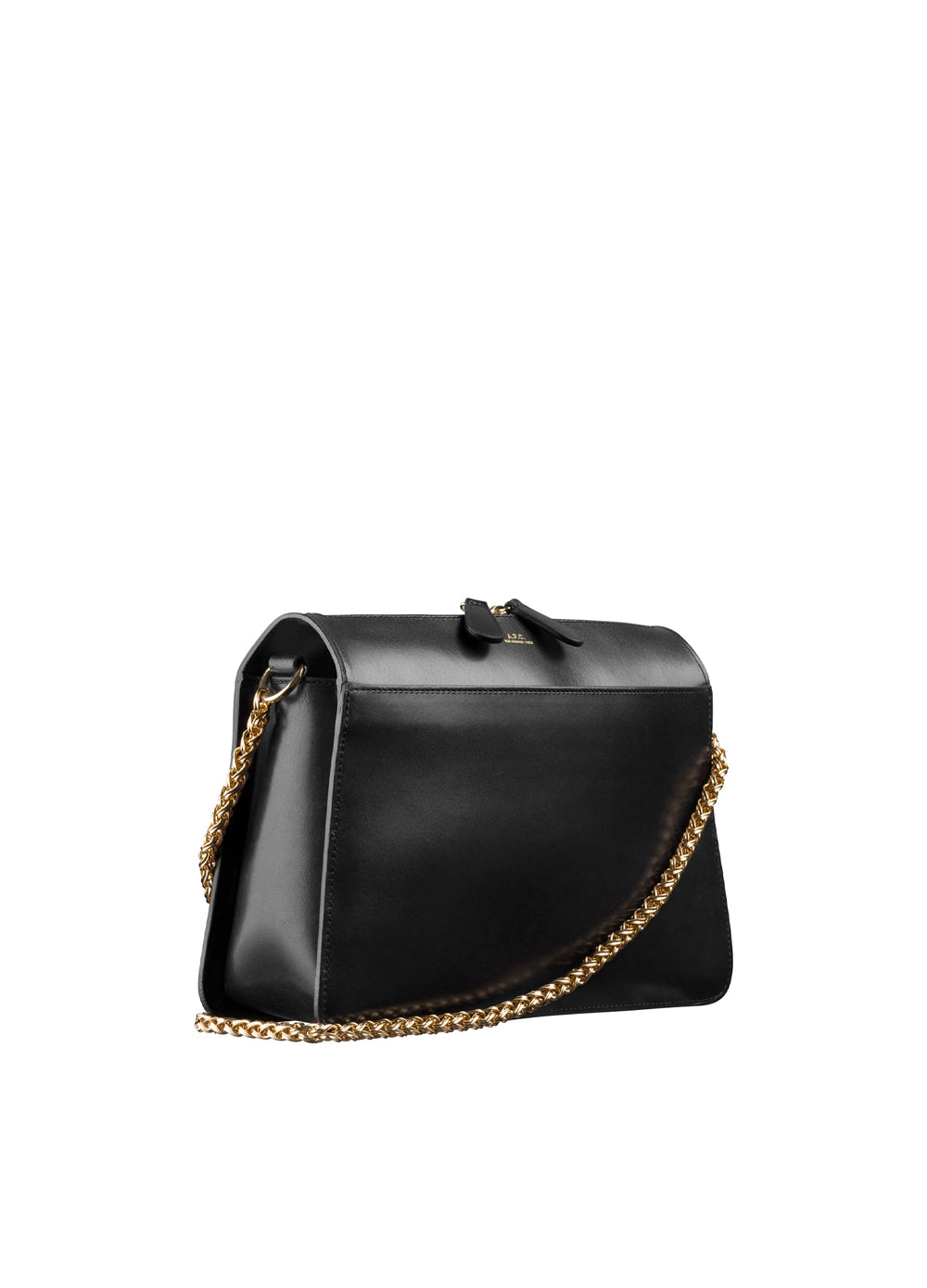 Ella Leather Shoulder Bag in Black - A P C