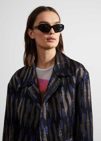 x Linda Farrow Oval Sunglasses