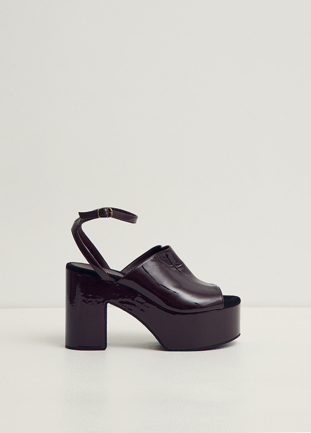 Patent Platform Sandals