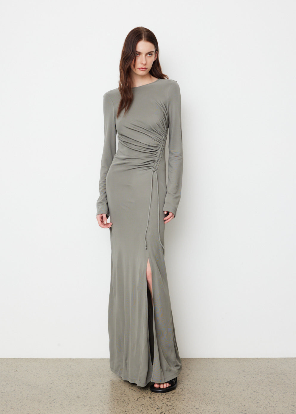 Ruched sale jersey dress