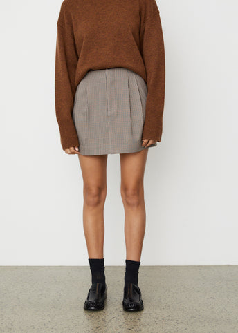 ENEU check mini skirt