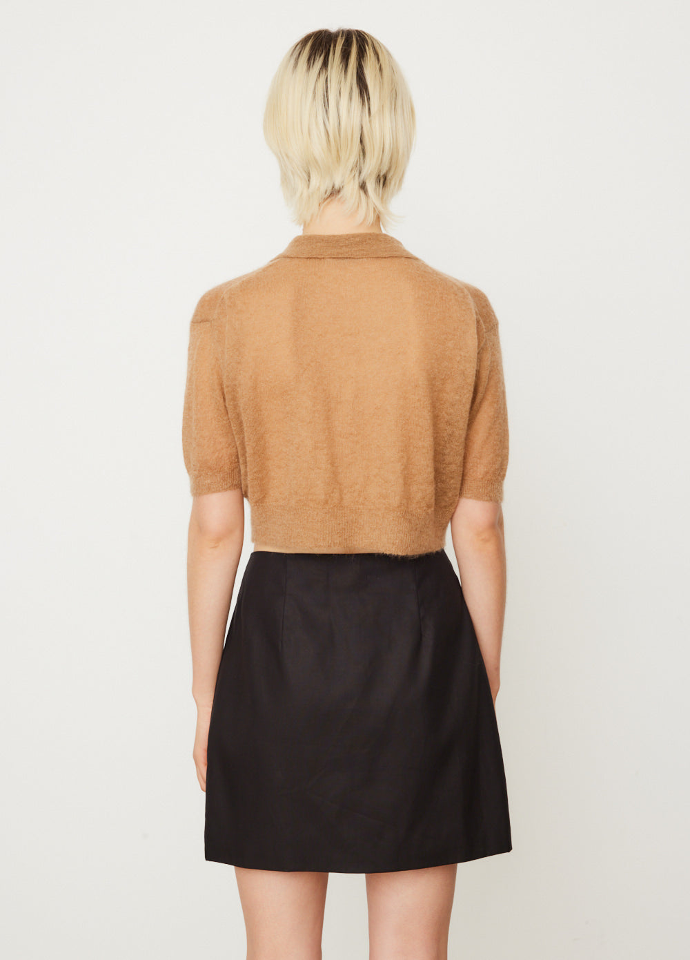 Kid Mohair Sheer Knit Polo