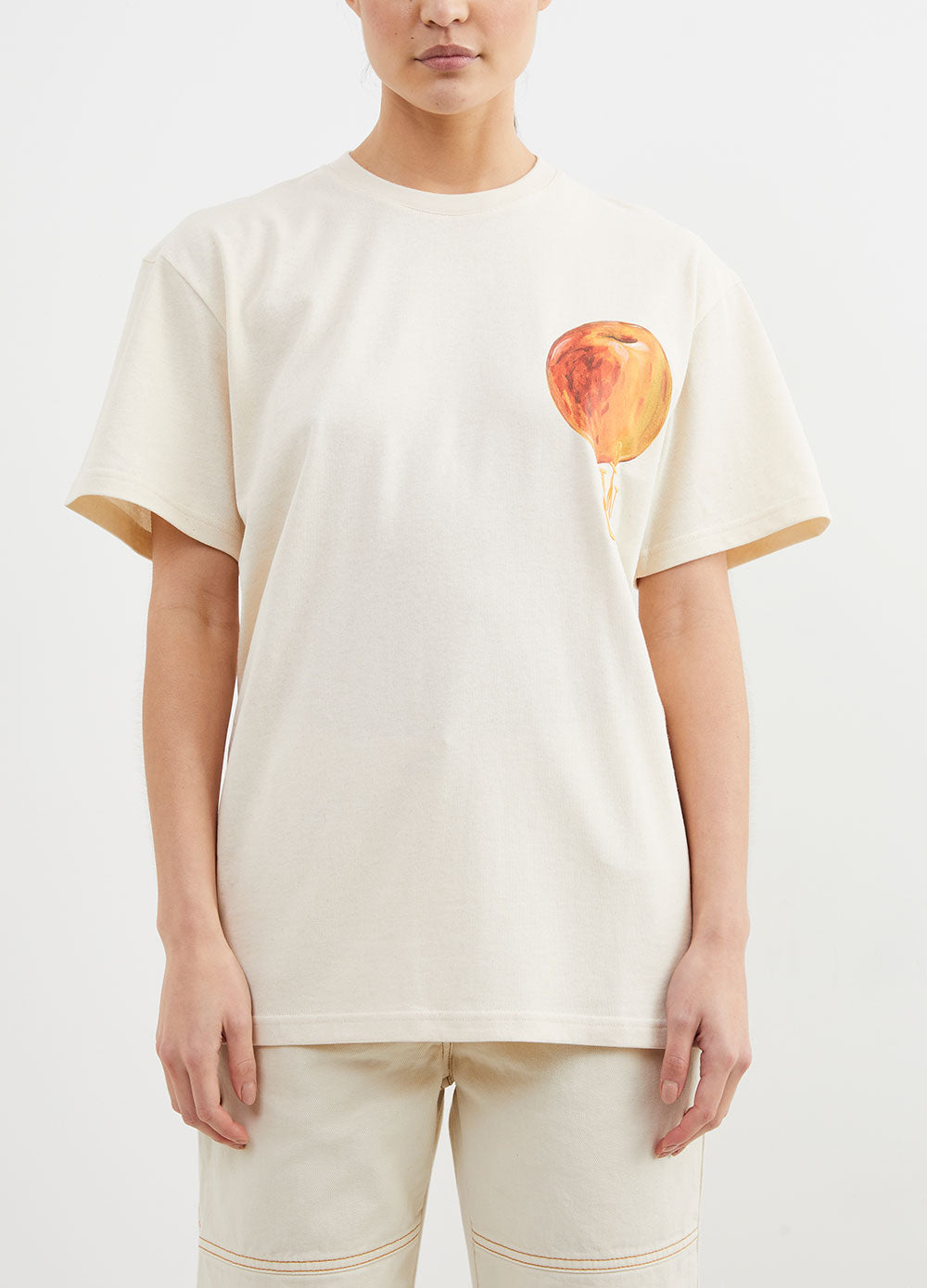 Printed Peach Logo T-Shirt