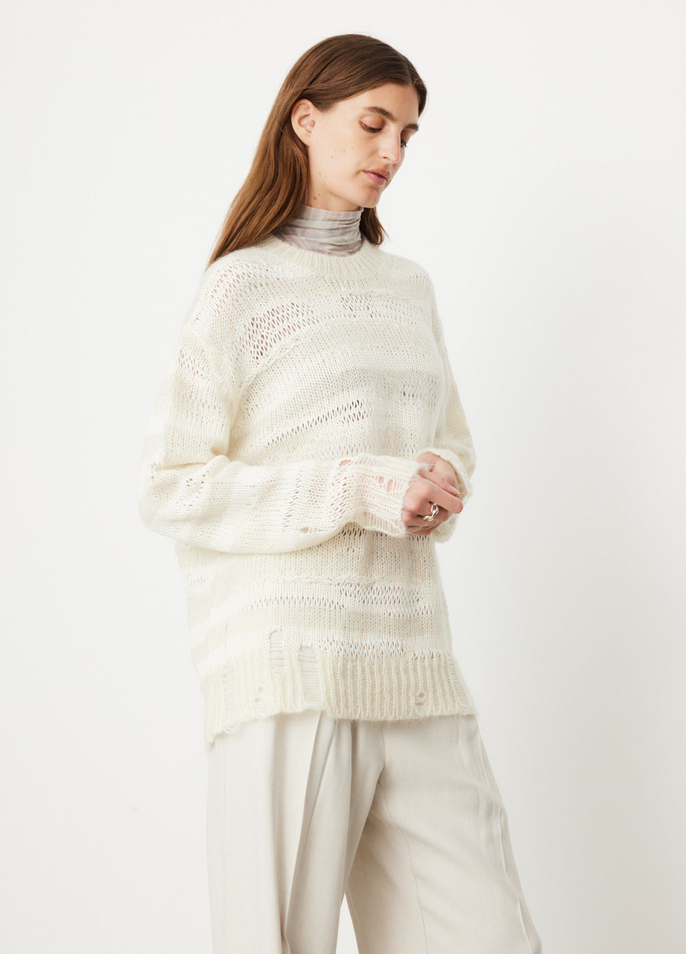 Karita Mohair Stripe Knit Jumper