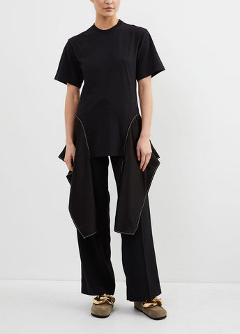 Draped Hem T-Shirt