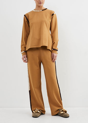 Wide Leg Stitch Track Pant