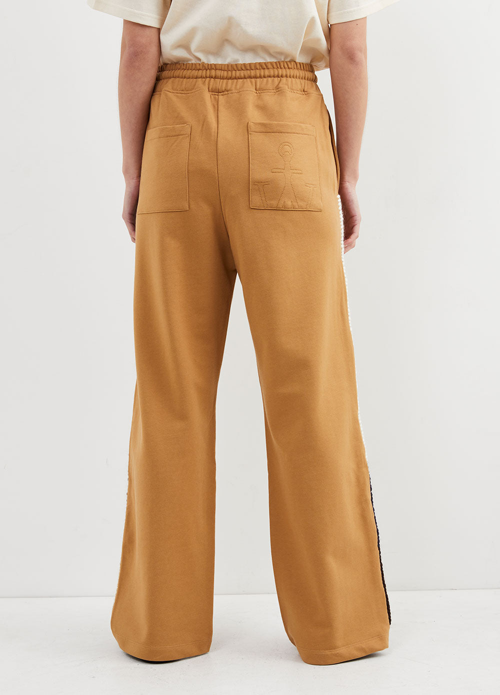 Wide Leg Stitch Track Pant