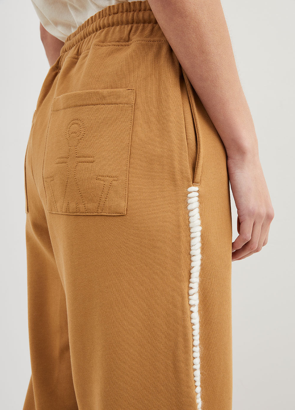 Wide Leg Stitch Track Pant
