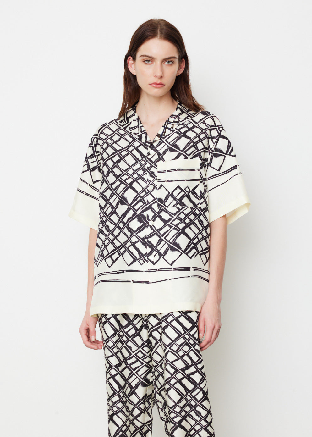 Silk Labrynth Shirt