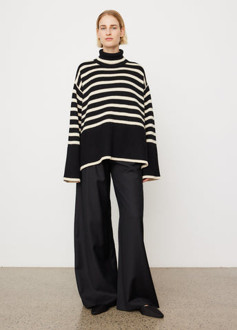 Signature Stripe Turtleneck Sweater