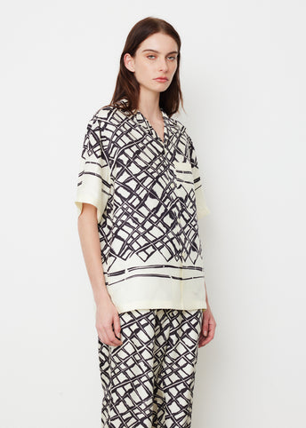 Silk Labrynth Shirt