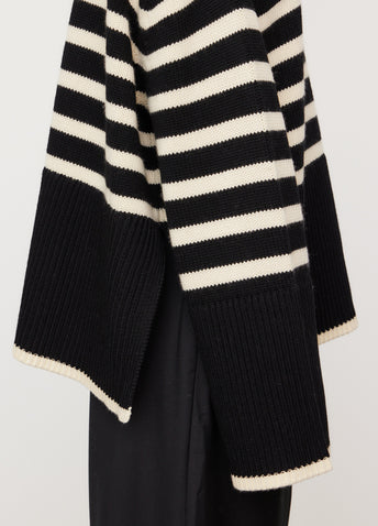 Signature Stripe Turtleneck Sweater