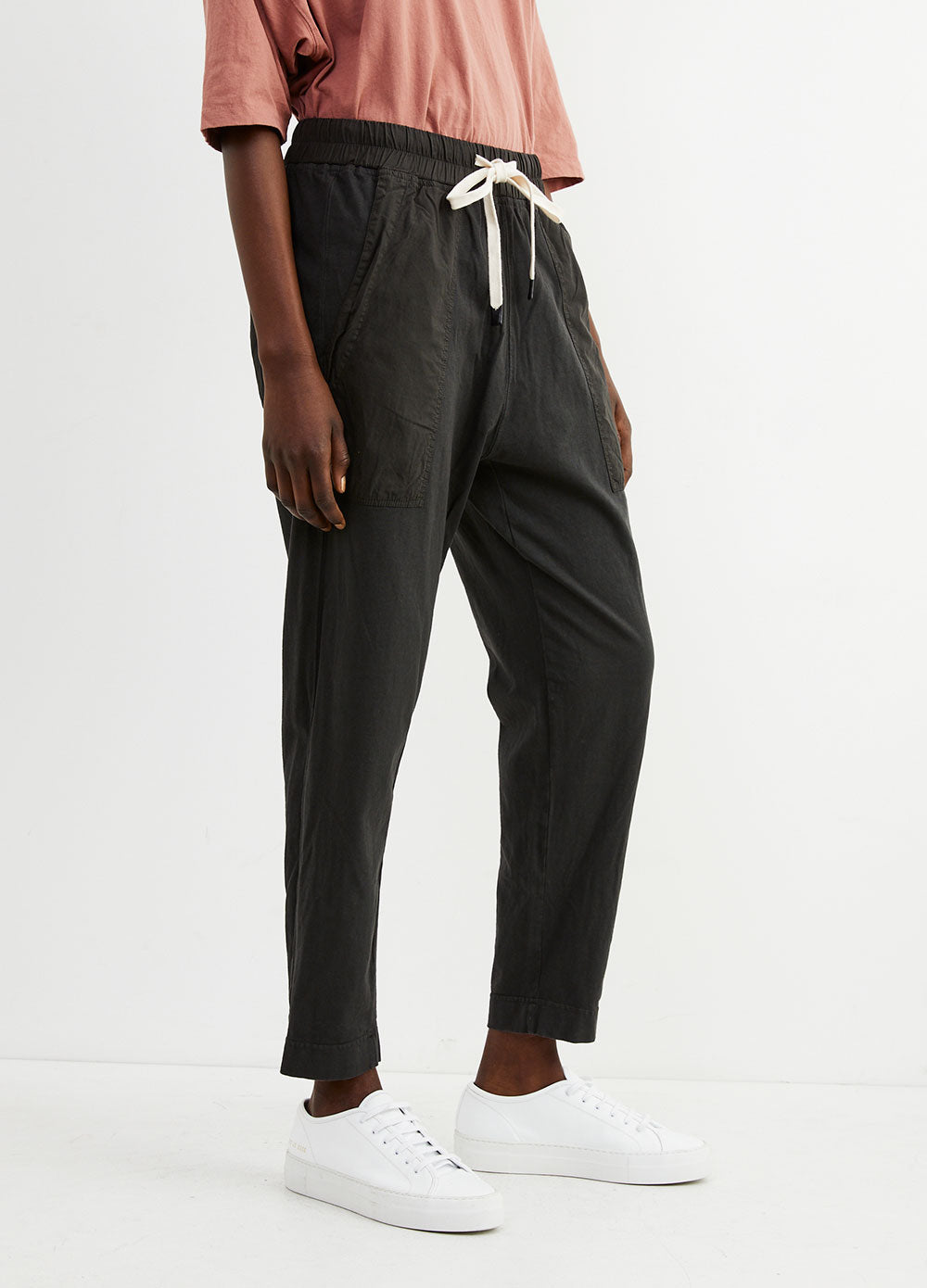 Double Jersey Contrast Tapered Pant