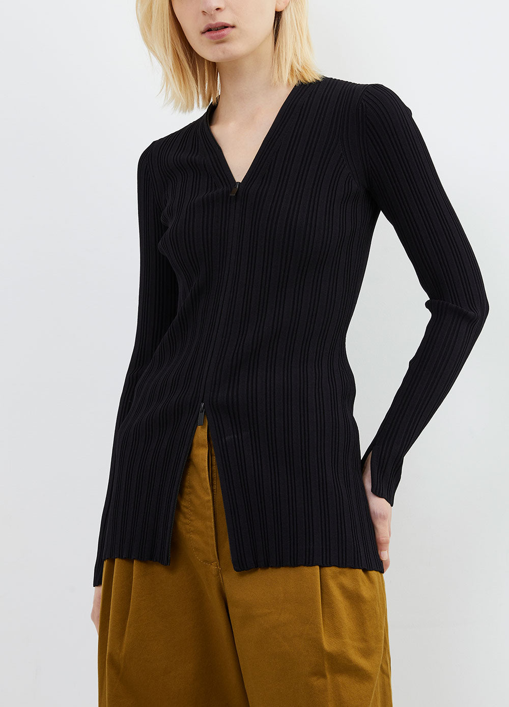 Rib Knit Cardigan
