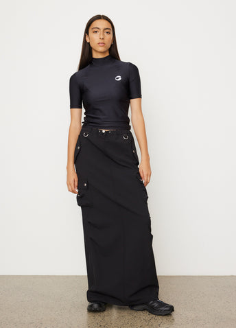 High Neck Fitted Top