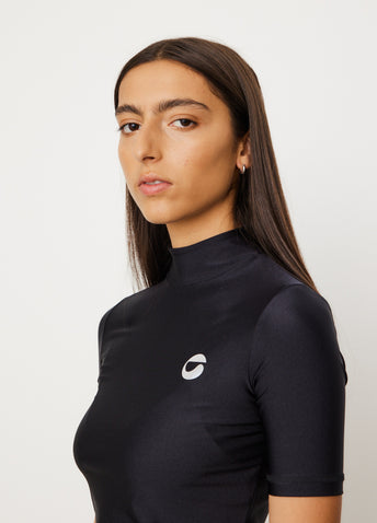 High Neck Fitted Top