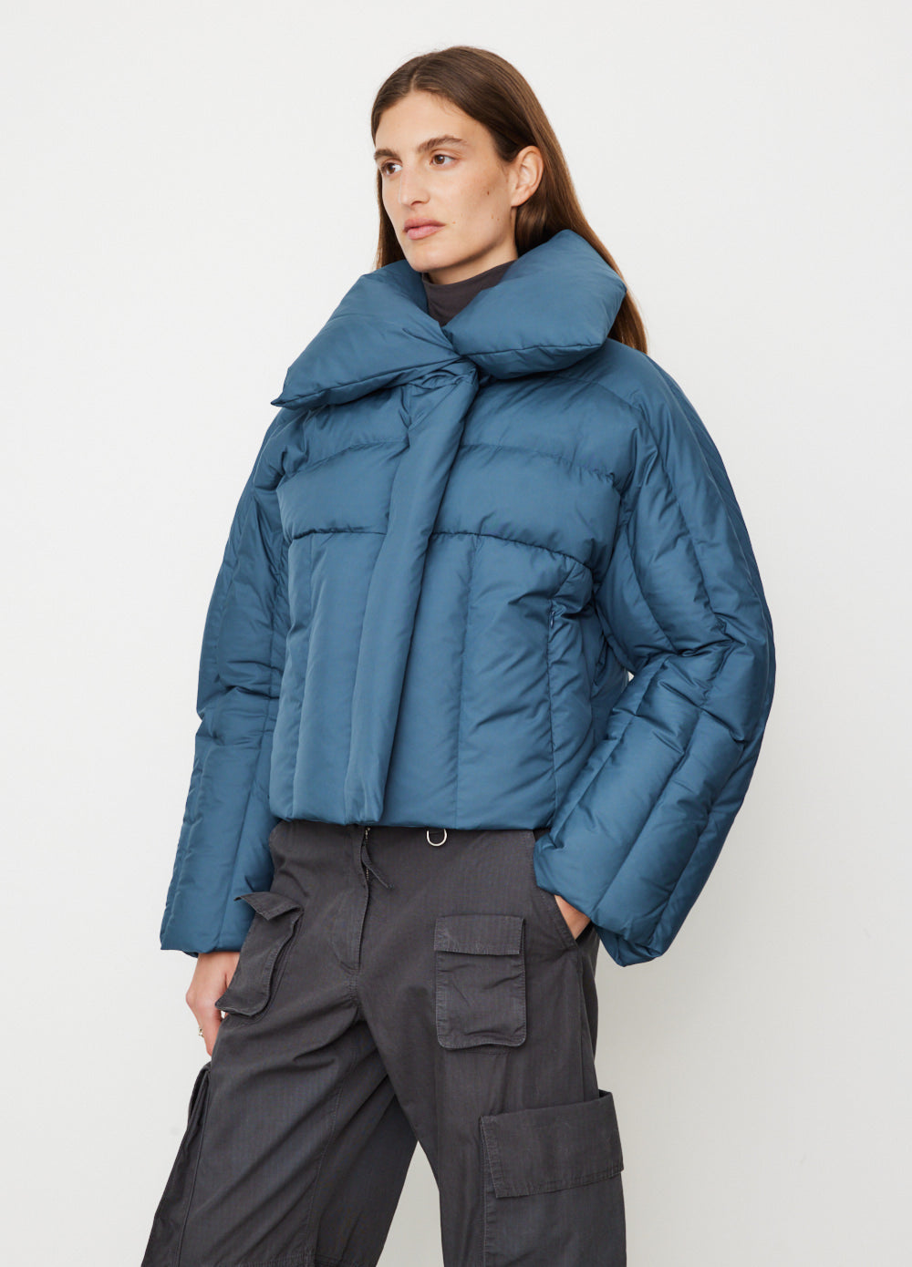 Oleda Down Mat Tech Puffer Jacket