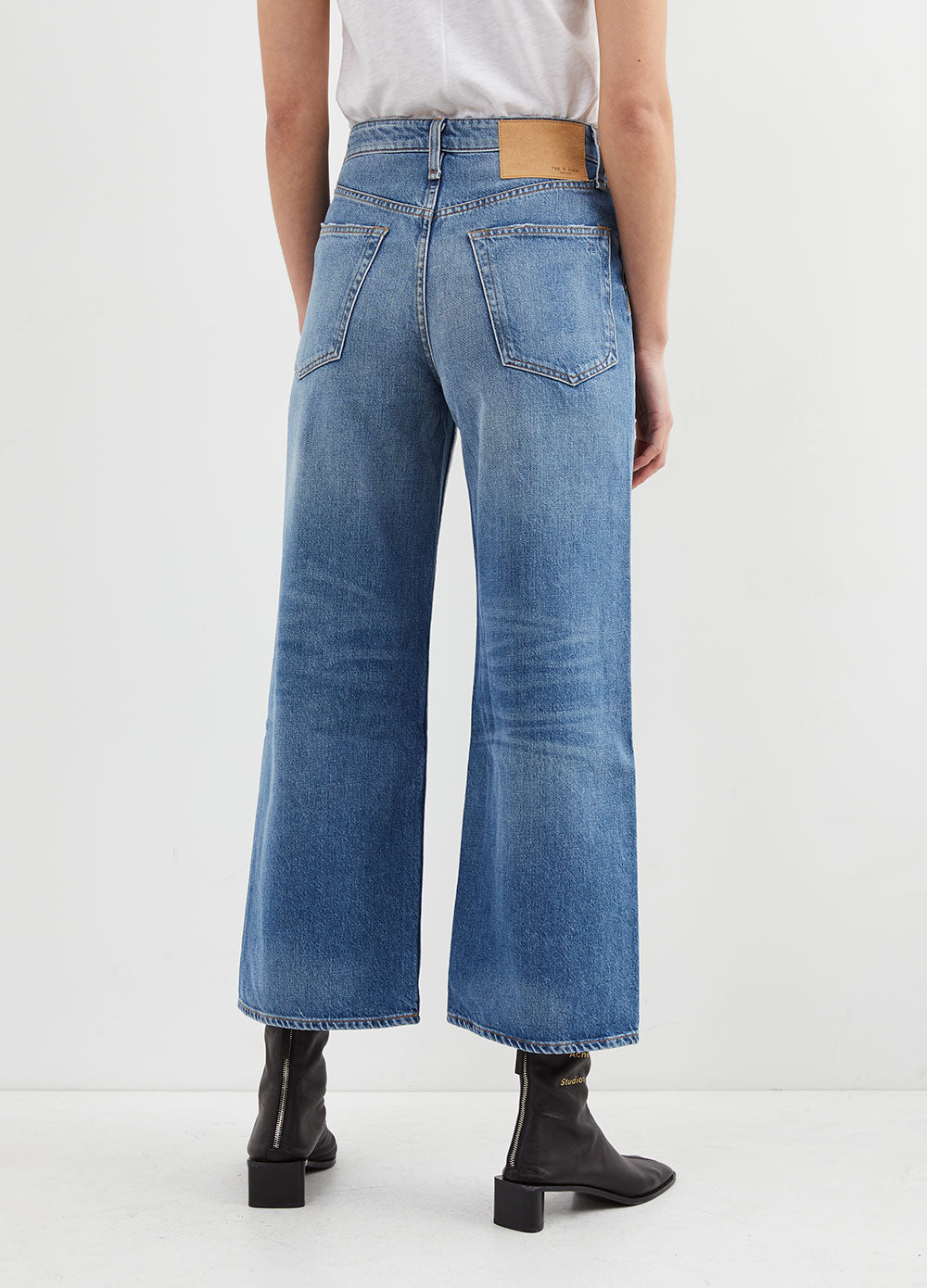 Maya High-Rise Ankle Wide Leg Jeans