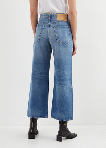 Maya High-Rise Ankle Wide Leg Jeans