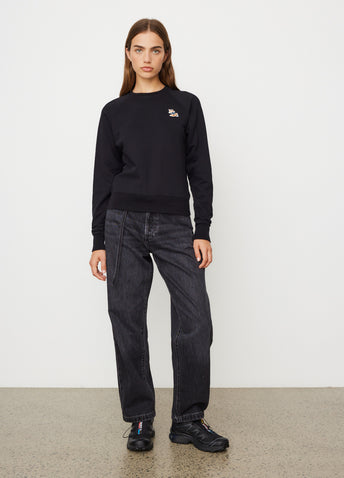 Dressed Fox Patch Adjusted Sweatshirt