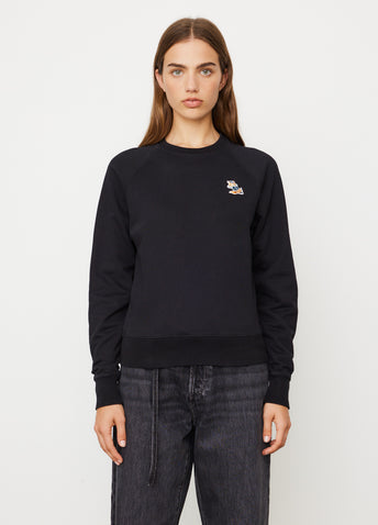 Dressed Fox Patch Adjusted Sweatshirt