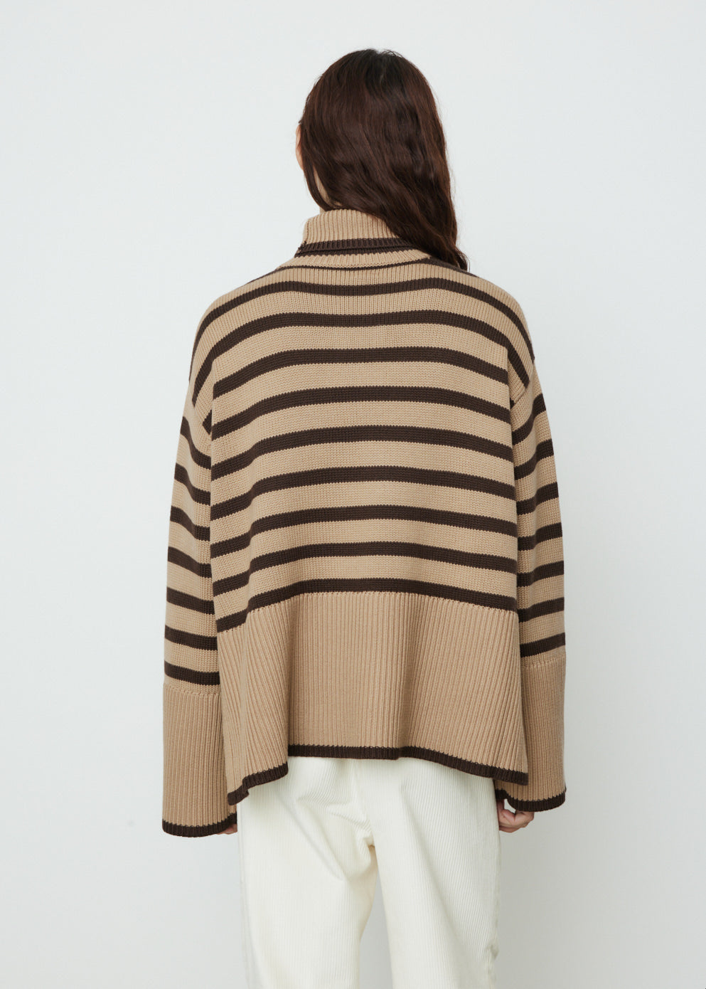 Signature Stripe Turtleneck Sweater - Main Image