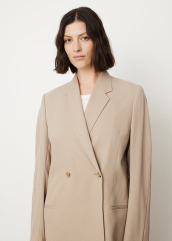 Double-Breasted Vent Blazer
