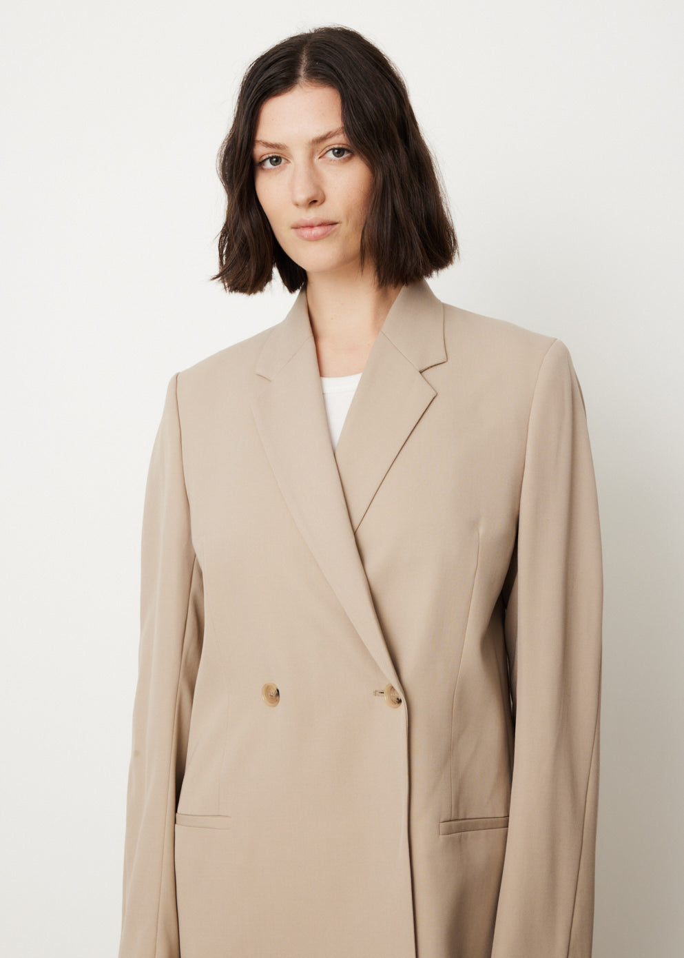 Double-Breasted Vent Blazer