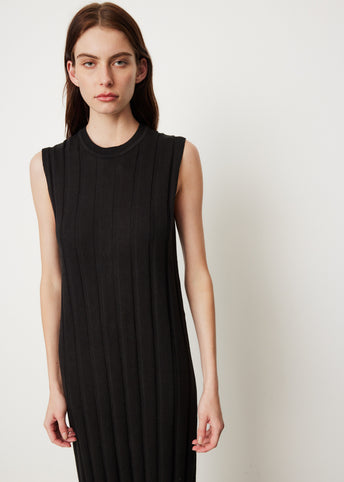 Ribbed Knit Column Dress