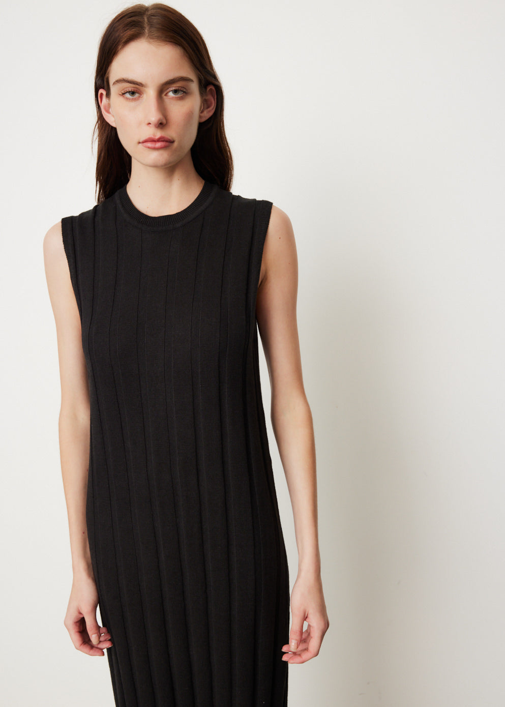 Ribbed Knit Column Dress