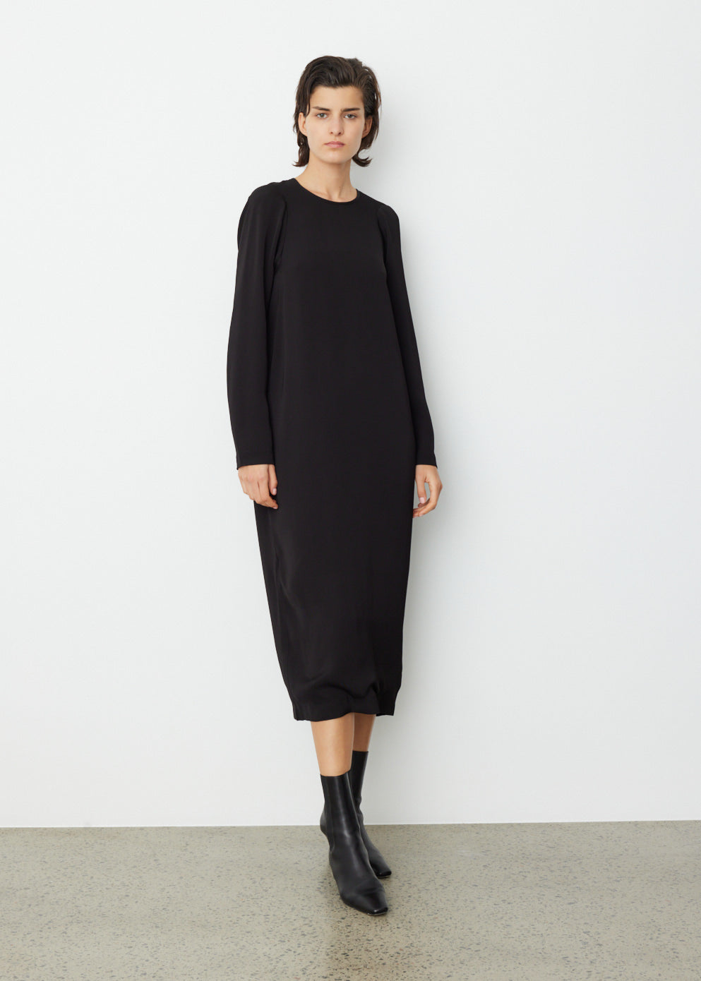 Slouched Shoulder Dress