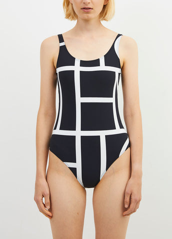 Negative Monogram Swimsuit