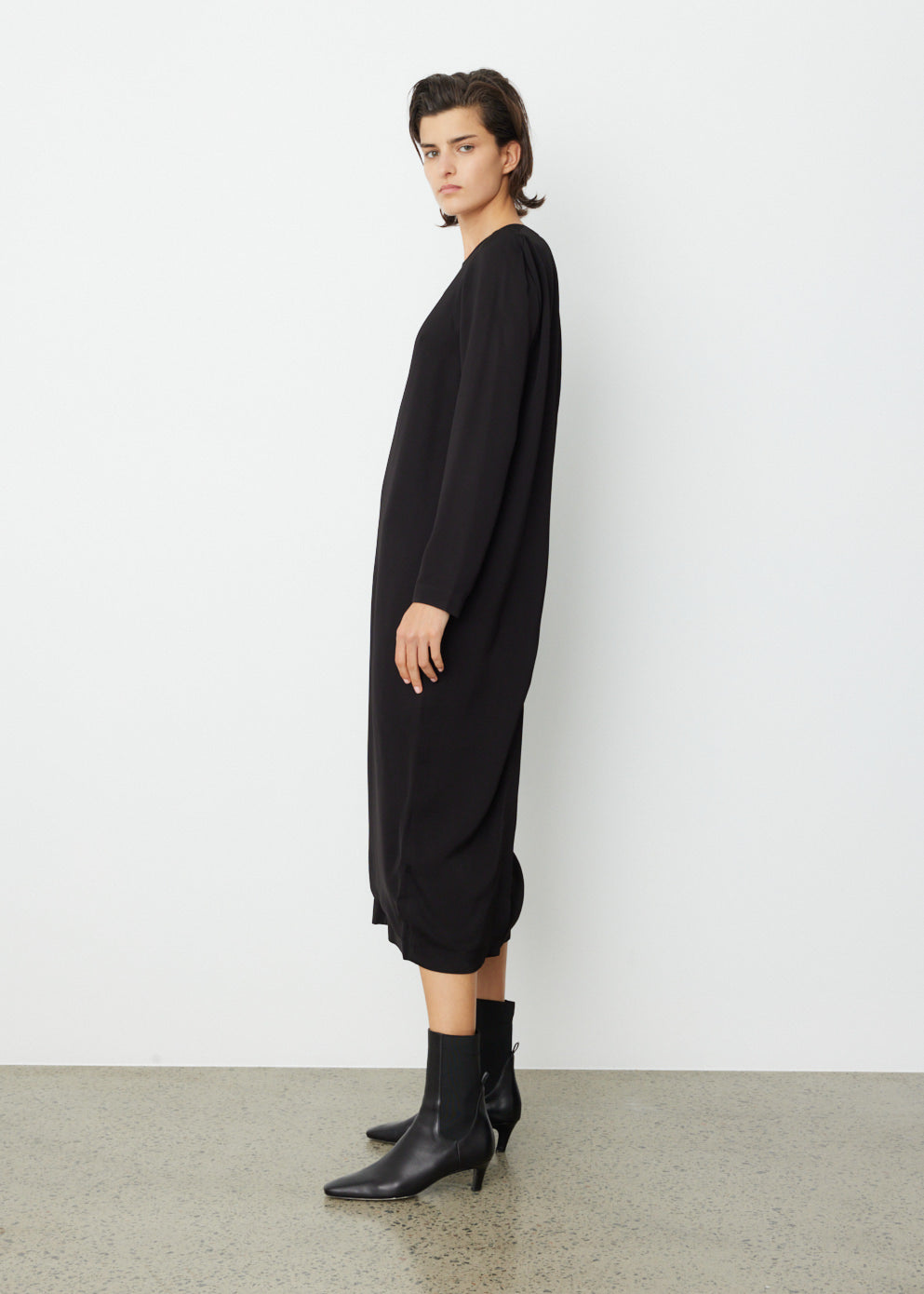 Slouched Shoulder Dress
