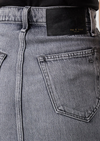 *NO STOCK* Broken In Denim High-Rise Skirt