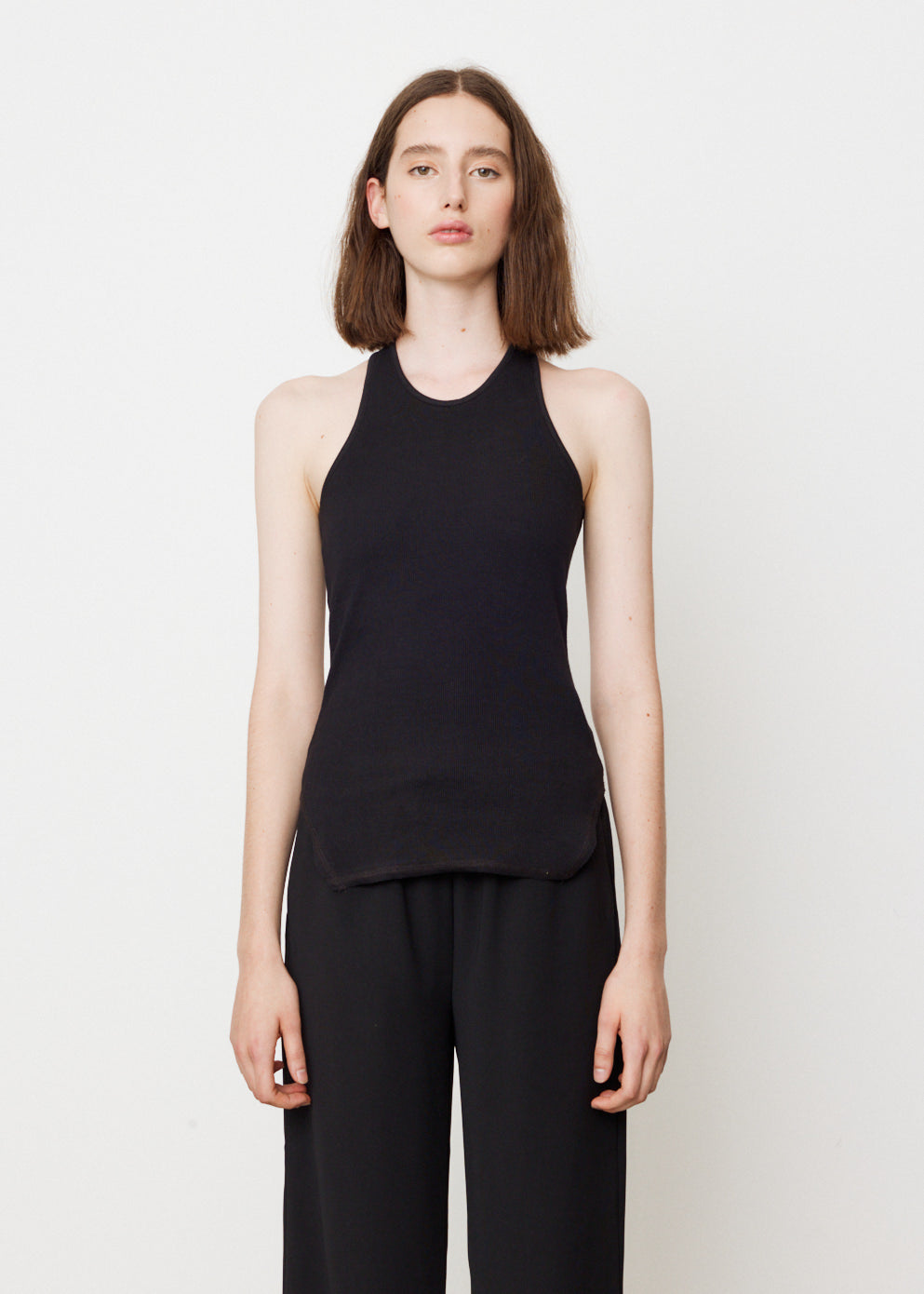 Slim Rib Crossback Tank