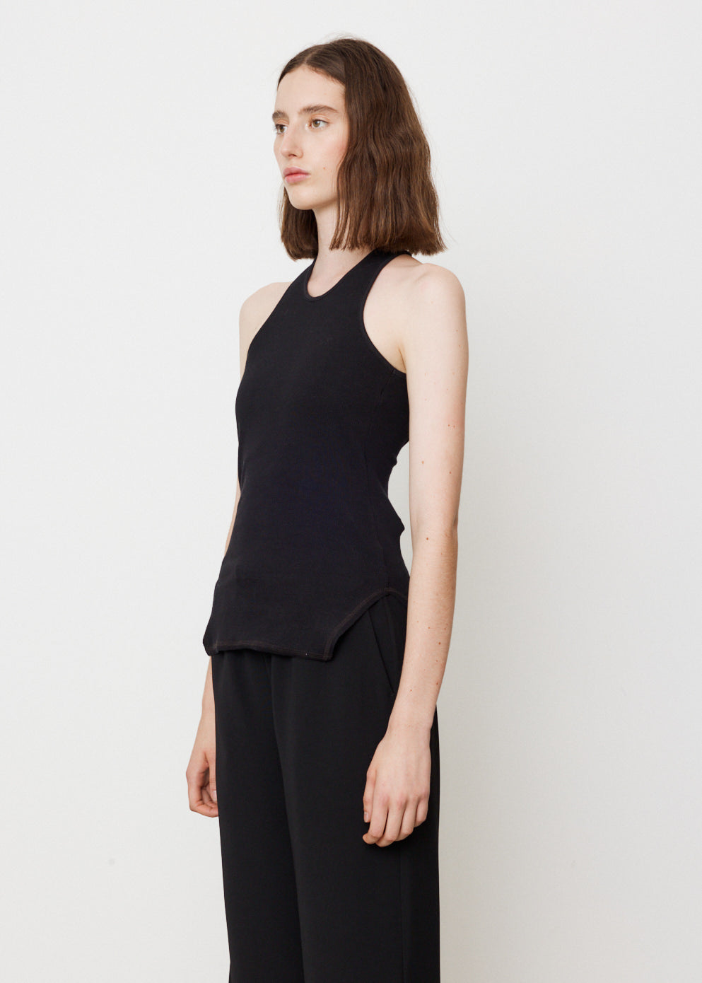 Slim Rib Crossback Tank