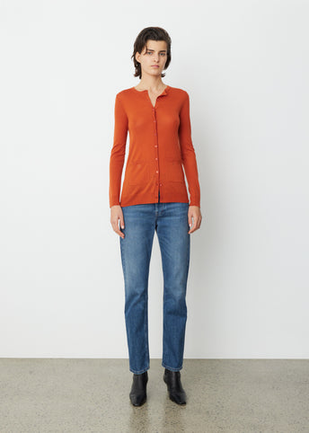 Fine Knit Merino Cardigan